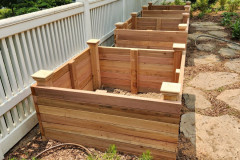 Treated Wood Planter Boxes