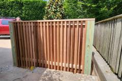 Privacy Fence for Garbage Cans