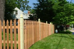 #6 Cedar Colonial Gothic Fence