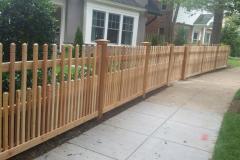#19 Cedar 2x2 Picket Fence with Notch