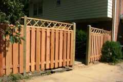 #16 Cedar Board on Board with Criss Cross Lattice