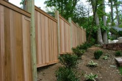#3 Cedar FlatBoard Fence Stepped