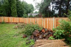 #19 Cedar Flatboard Fence with Top & Bottom Face