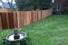 #26 1x6 Cedar Solid Board Fence with Cap Board