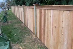 #32  Cedar Flatboard Fence With Top Face Only
