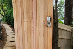 View with Gate Open and Walkway