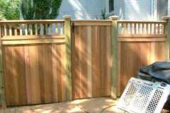 #3 Cedar Solid Board Gate with Flat Top