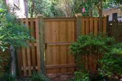 #5 Cedar Solid Board Gate with Runners