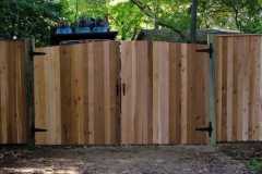 #2 Cedar Solid Board Double Leaf Gate