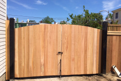 #32 Cedar Flatboard Steel Framed Double Gate (Front View)