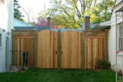 #17 Cedar Solid Board Double Gate