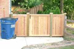 #18 Cedar Solid Board Fence and Gate