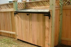 #14 Cedar Board Trash Enclosure