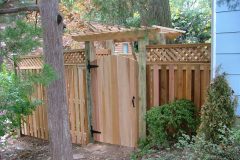 #12 Cedar Solid Board Gate with Arbor