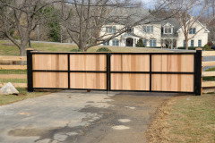 #1d Cedar Driveway Entry Gate Steel Reinforced