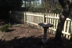 #9 1x4 Pine Gothic Spaced Picket Fence