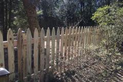 #10 1x4 Pine Gothic Spaced Picket Fence