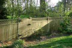 #6 Pressure Treated Flatboard Fence with Lattice