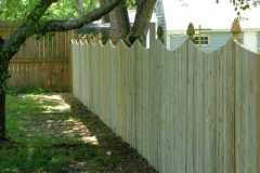 #5 Pressure Treated Flatboard Fence With Dip