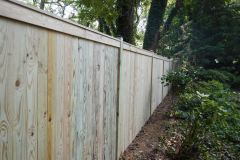 #13 Pine Solid Board Fence with Top Face