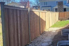 Pressure Treated Pine Flatboard Privacy Fence