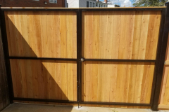 Pine Privacy Fence Interior View