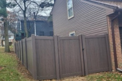 MD Dark Walnut Vinyl Fence