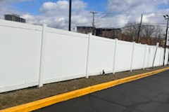 MD White Vinyl Privacy Fence